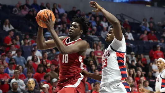 2/9/22 MBB Alabama vs Ole MIssAlabama center Charles Bediako (10)Photo by Robert Sutton