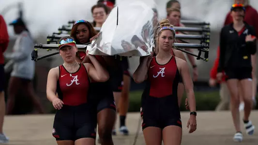 Alabama rowing launching boats vs. Eastern Michigan