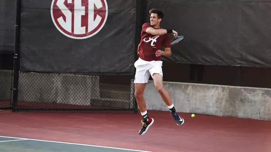 Juan Martin hits the ball