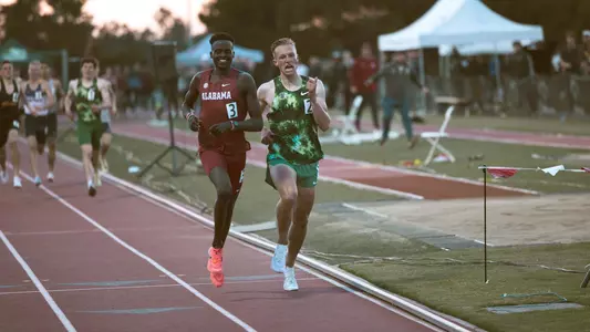 Eliud Kipsang sets the collegiate record in the 1,500 meters