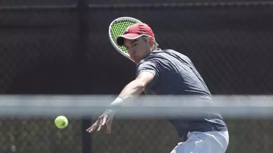 Filip Planinsek prepares to return a ball
