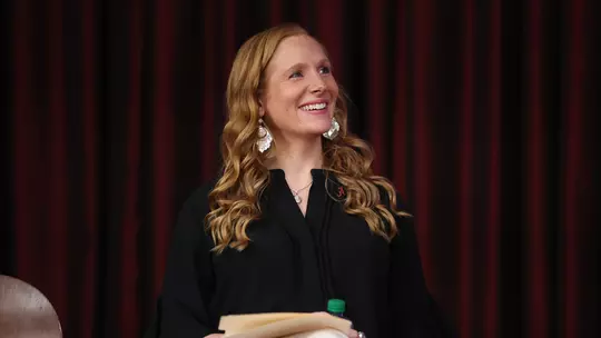 Ashley Johnston at her introductory press conference