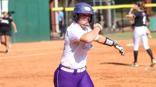 Emma Broadfoot celebrates a hit