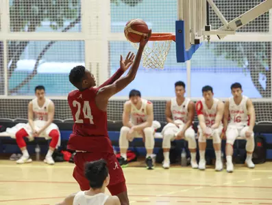 Branon Miller takes it to the hole vs. China