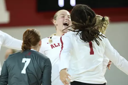 8/27/22 WVB Alabama vs Southern Miss
Alabama volleyball player Abby Marjama (6)
Photo by Cian Leach