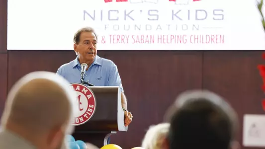 Nick Saban at Nick's Kids Luncheon