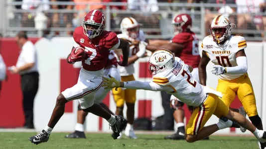 9/17/22 MFB Alabama vs ULMAlabama wide receiver Ja'Corey Brooks (7)Photo by Kent Gidley