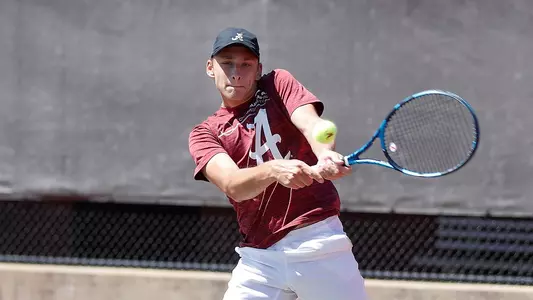 German Samofalov hits the ball