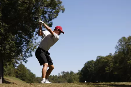 Thomas Ponder tees off at the The Jerry Pate SEC Match Play at Old Overton in Bigmingham, AL on Monday, Sep 26, 2022.