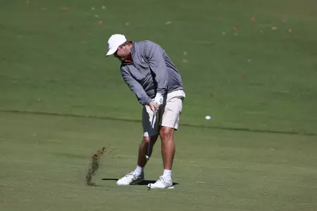 Alabama Golfer Canon Claycomb swings at the The Jerry Pate SEC Match Play at Old Overton in Birmingham, AL on Tuesday, Sep 27, 2022.