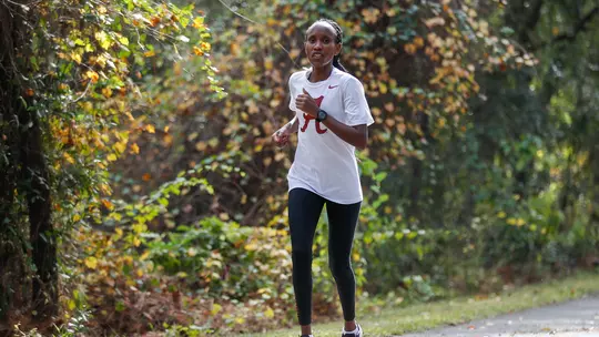 Mercy Chelangat running