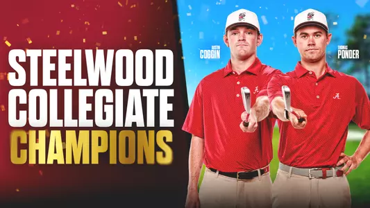 Alabama men's golf Steelwood Collegiate Team Champions graphic
