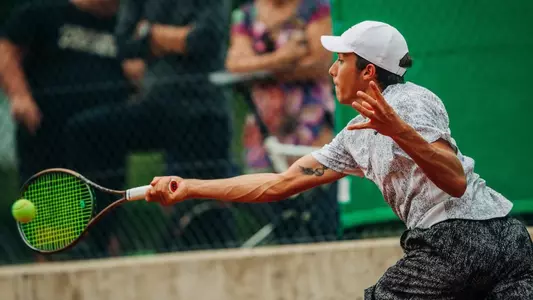 Dimic reaching for the ball