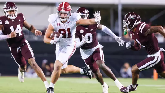 9/30/23 MFB Alabama vs Mississippi State
Alabama tight end CJ Dippre (81)
Photo by Jeff Hanson