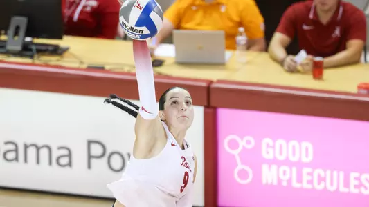 Sami Jacobs hits the ball.