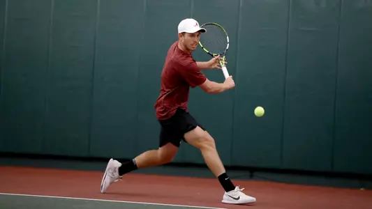 Yair Sarouk hits the ball