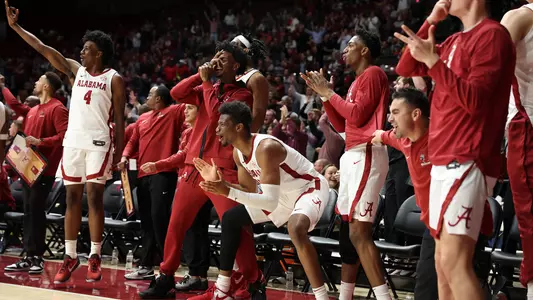 Men's Basketball Bench vs. Clemson