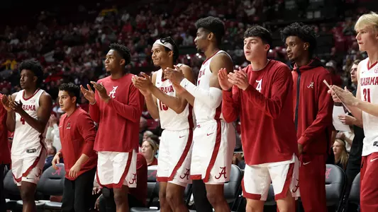 Men's Basketball Bench vs. Clemson