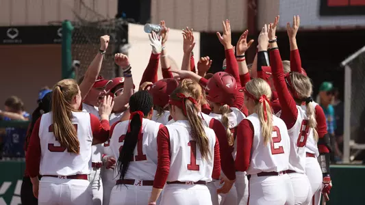 Alabama team celebration vs. Duke (Feb. 16, 2023)