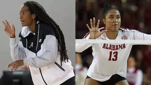 Head Coach Rashinda Reed and Alyiah Wells