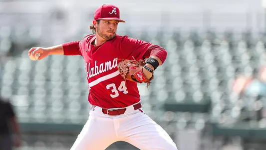 Jacob McNairy pitching the ball