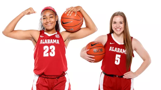 Brittany and Hannah on white background