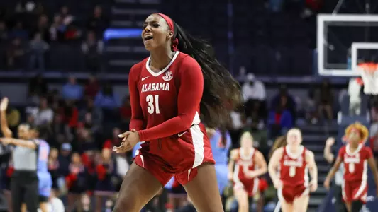 Jada Rice celebrates