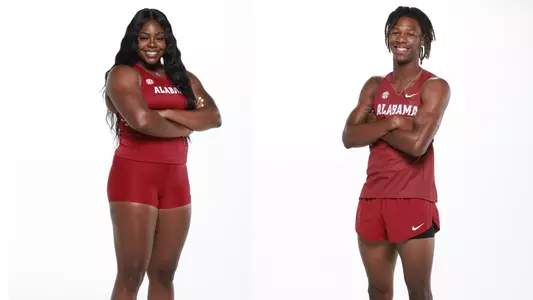 Alabama Track's Chelsea Igberaese and Chris Robinson