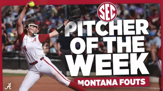 Montana Fouts SEC Pitcher of the Week Graphic (March 6, 2023)