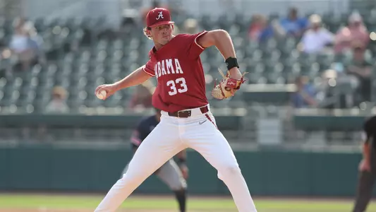 2/22/23 MBA Alabama vs UT Martin
Alabama baseball player Jackson Reynolds (33)
Photo by Kyla Michelitch