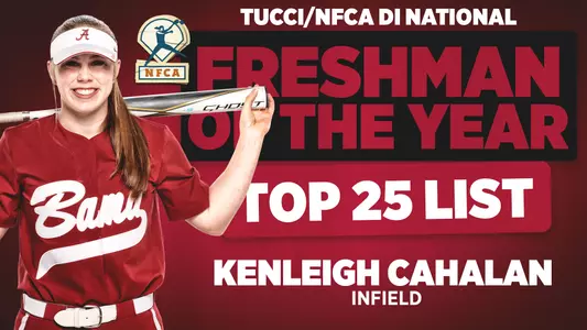 Kenleigh Cahalan Freshman of the Year Top 25 Header Graphic