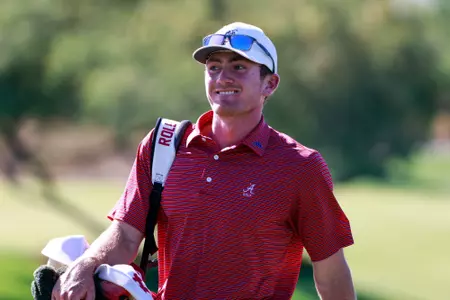 Alabama golfer Nick Dunlap walks the fairway during day four of the NCAA Championship Finals at Grayhawk Golf Club - Raptor Course in Scottsdale, AZ on Monday, May 29, 2023.
Photo by Rodger Champion