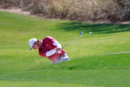 Alabama golfer Jonathan Griz hits from a fairway bunker during day four of the NCAA Championship Finals at Grayhawk Golf Club - Raptor Course in Scottsdale, AZ on Monday, May 29, 2023.
Photo by Rodger Champion
