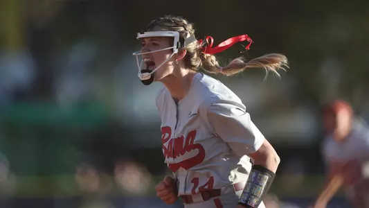 Montana Fouts celebrates after a strikeout vs. UCF (Feb. 18, 2023)