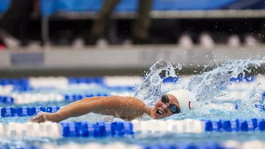 Alabama swimmer Kensey McMahon swimming during NCAA National Championships at Allan Jones Intercollegiate Aquatic Center in Knoxville, TN on Saturday, Mar 18, 2023.