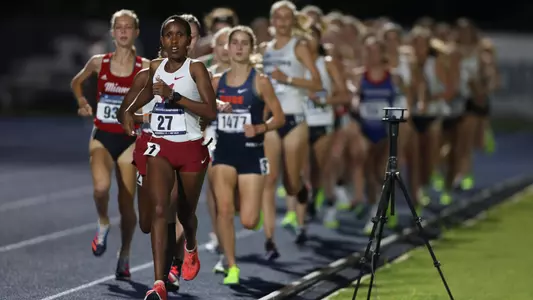 Alabama runner Mercy Chelangat running during NCAA at Hodges Stadium in Jacksonville, FL on Thursday, May 25, 2023.