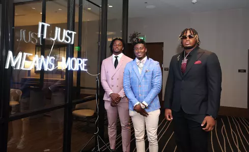 Alabama defensive back Kool-Aid McKinstry (1)
Alabama Head Coach Nick Saban
Alabama linebacker Dallas Turner (15)
Alabama offensive lineman JC Latham (65) poses for a photo during SEC Media Day at Grand Hyatt in Nashville, TN on Wednesday, Jul 19, 2023.