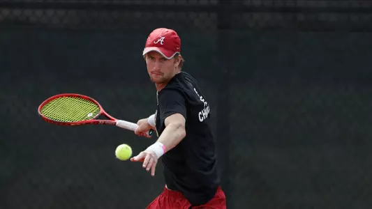 Patrick Kaukovalta hits the ball