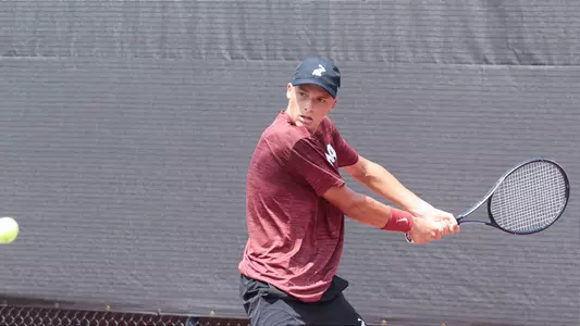 Andrii Zimnokh hits the ball