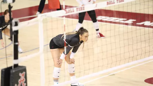 Callie Kieffer waiting for the ball.
