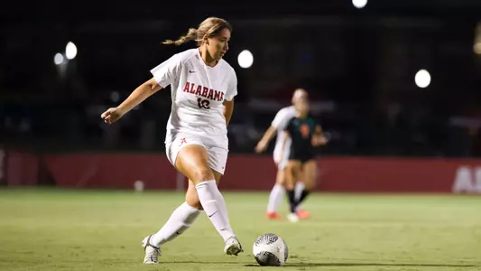 Nadia Ramadan dribbles