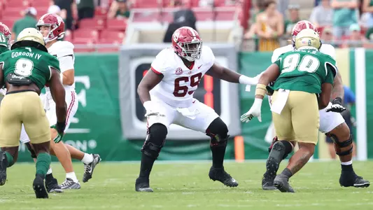9/16/23 MFB Alabama vs USF
Alabama offensive lineman Terrence Ferguson II (69)
Photo by Jeff Hanson