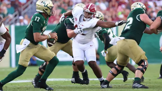 9/16/23 MFB Alabama vs USF
Alabama defensive lineman Damon Payne Jr. (44)
Photo by Jeff Hanson