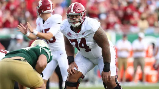 9/16/23 MFB Alabama vs USF
Alabama offensive lineman Kadyn Proctor (74)
Photo by Jeff Hanson