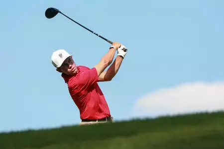 Alabama golfer Thomas Ponder swings a club during SEC Match Play Hosted by Jerry Pate at Country Club of Birmingham in Birmingham, AL on Tuesday, Sep 26, 2023.