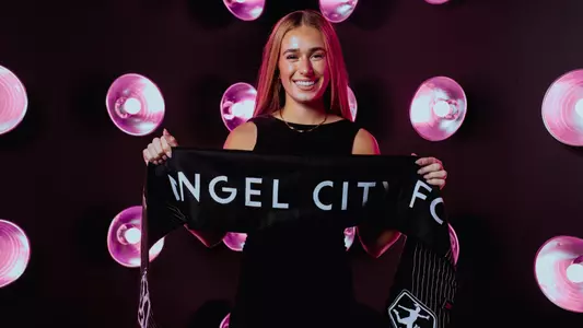 Felicia Knox with Angel City scarf