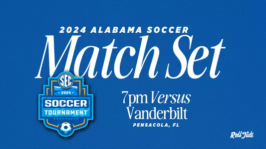 Alabama plays vanderbilt match set graphic