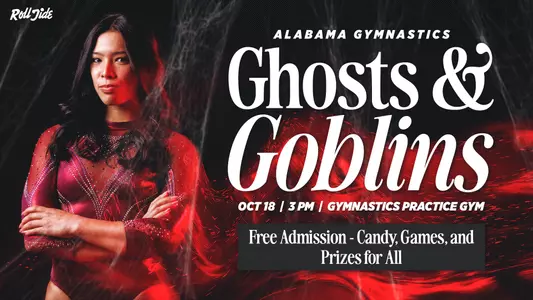 Alabama Gymnastics Ghosts and Goblins graphic