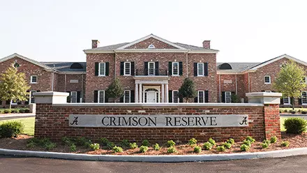 Sign outside the Crimson Reserve