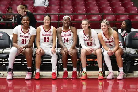 Starting 5  before intros against Georgia State at Coleman Coliseum in ,  on Monday, Dec 2, 2024.